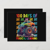 魔法のモンスタートラック学スクールの100日 ポストカード (正面/裏面)