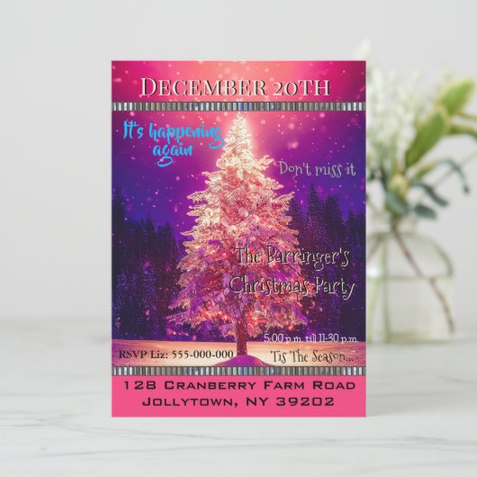 魔法のモーメントドリームライククリスマスパーティー 招待状 (スタンド正面)