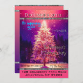 魔法のモーメントドリームライククリスマスパーティー 招待状 (正面/裏面)