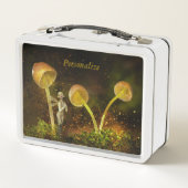 魔法のユニコーンかわいい&星で愛らしい メタルランチボックス (裏面)