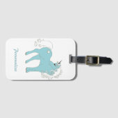 魔法のユニコーンかわいい&星で愛らしい ラゲッジタグ (正面横)