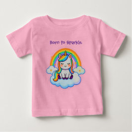 魔法のユニコーンが大好き - コットン ベビーTシャツ