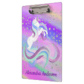 魔法のユニコーンきらめく銀の星 クリップボード (左)