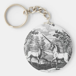 魔法のユニコーンと牡鹿 キーホルダー