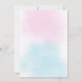 魔法のユニコーンと虹の誕生日パーティー 招待状 (裏面)