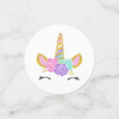 魔法のユニコーンのグリッターは誕生日を主演します コンフェッティ (スモール正面)