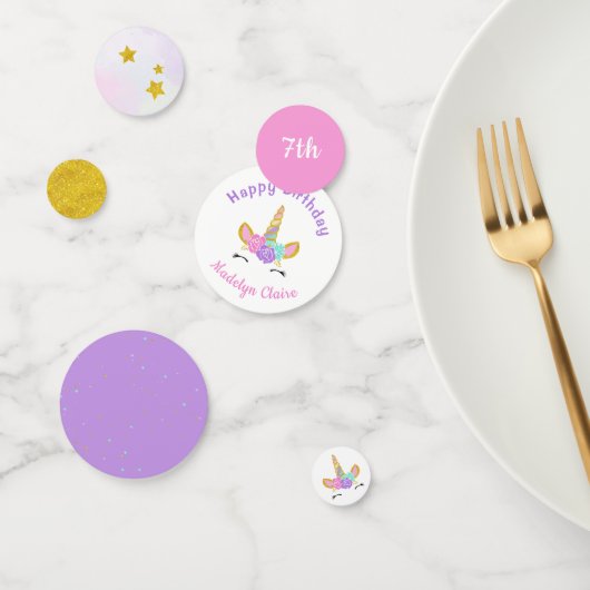 魔法のユニコーンのグリッターは誕生日を主演します コンフェッティ (グループ)