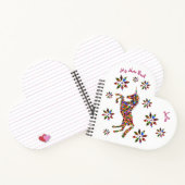 魔法のユニコーンのグリッターガーリー信じのパーソナライズ ノートブック (内部)