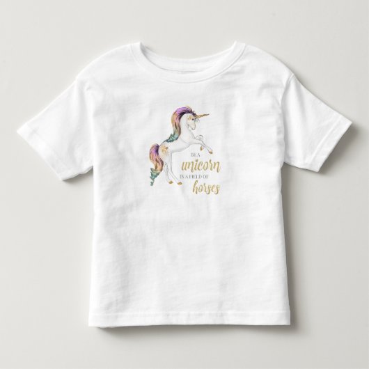 魔法のユニコーンのシャツ トドラーTシャツ (正面)