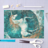 魔法のユニコーンのデコパージュ 薄葉紙 (クラフト)