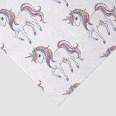 魔法のユニコーンの夢 – お洒落ファンタジーデザイン 薄葉紙 (詳細)