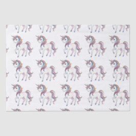 魔法のユニコーンの夢 – お洒落ファンタジーデザイン 薄葉紙