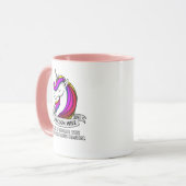 魔法のユニコーンの妻レディース マグカップ (正面左)