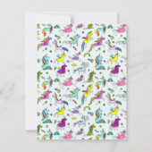 魔法のユニコーンの子供たち バレンタインデー ノートカード (裏面)