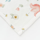 魔法のユニコーンの子供部屋の装飾の水彩画の虹 フリースブランケット (角)