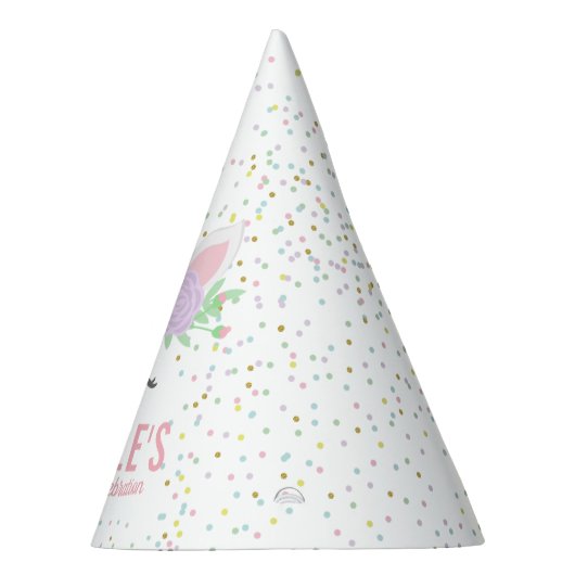 魔法のユニコーンの誕生会の帽子 パーティーハット (右)