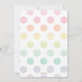 魔法のユニコーンの誕生日の招待状 招待状 (裏面)