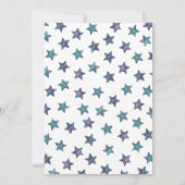 魔法のユニコーンの誕生日招待状 - アルコールインク 招待状 (裏面)