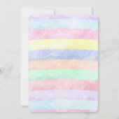 魔法のユニコーンの誕生日招待状 招待状 (裏面)