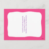 魔法のユニコーンはがきサイズ教室バレンタイン シーズンポストカード (裏面)