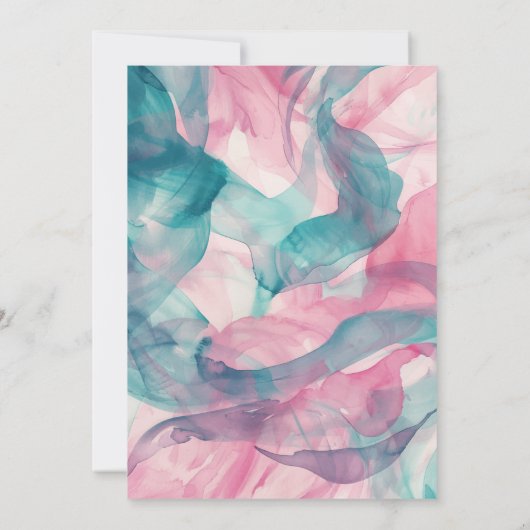 魔法のユニコーンキッドのおもしろい誕生日パーティー 招待状 (裏面)