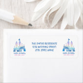 魔法のユニコーンキャッスルレインボー5thバースデーパーティー ラベル (インサイチュ)