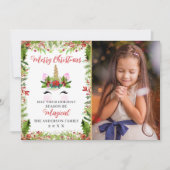 魔法のユニコーンクリスマスホリーベリー3写真 シーズンカード (正面)