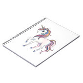 魔法のユニコーンドリーム - 幻想的なファンタジーデザイン ノートブック (左側)