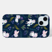 魔法のユニコーンナイトフォレスト シームレスパターン Case-Mate iPhoneケース (裏面 (横))