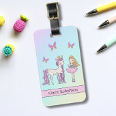 魔法のユニコーンバックパック荷物タグ ラゲッジタグ