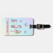 魔法のユニコーンバックパック荷物タグ ラゲッジタグ (正面横)