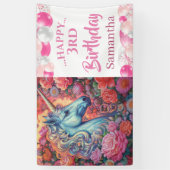 魔法のユニコーンバルーンバナー 横断幕 (縦)