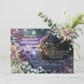 魔法のユニコーンバースデーパーティー招待状 招待状 (スタンド正面)