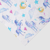 魔法のユニコーンパターンウォーターカラーファンタジーデザイン 薄葉紙 (詳細)
