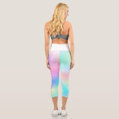 魔法のユニコーンパンダ。レインボーファンタジーActivewear カプリレギンス (裏面)