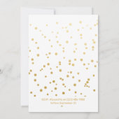 魔法のユニコーンパーソナライズされたおもしろい誕生日パーティー 招待状 (裏面)