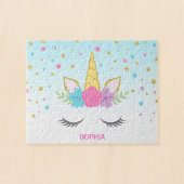 魔法のユニコーンパーソナライズされたの子供 ジグソーパズル