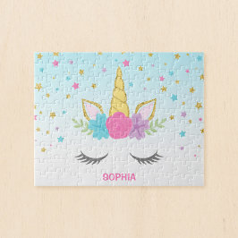 魔法のユニコーンパーソナライズされたの子供 ジグソーパズル