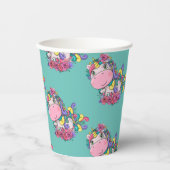 魔法のユニコーンパーティーの準備 紙コップ (正面)