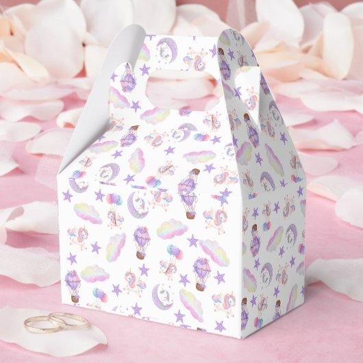 魔法のユニコーンパーティー箱 フェイバーボックス (ウェディング)