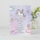 魔法のユニコーンパーティー 招待状 (スタンド正面)