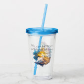 魔法のユニコーンファンタジー雲ロマンス誕生日 アクリルタンブラー (裏面)