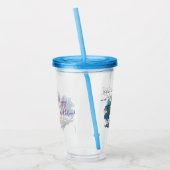 魔法のユニコーンファンタジー雲ロマンス誕生日 アクリルタンブラー (左)