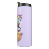 魔法のユニコーンファンタジー雲ロマンス誕生日 タンブラー (回転右)