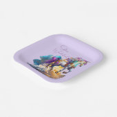 魔法のユニコーンファンタジー雲ロマンス誕生日 ペーパープレート (傾斜あり)