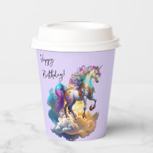 魔法のユニコーンファンタジー雲ロマンス誕生日