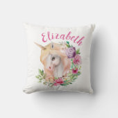 魔法のユニコーンフローラ枕 クッション (正面)