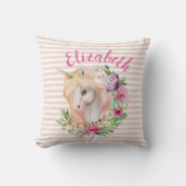 魔法のユニコーンフローラ枕 クッション (正面)
