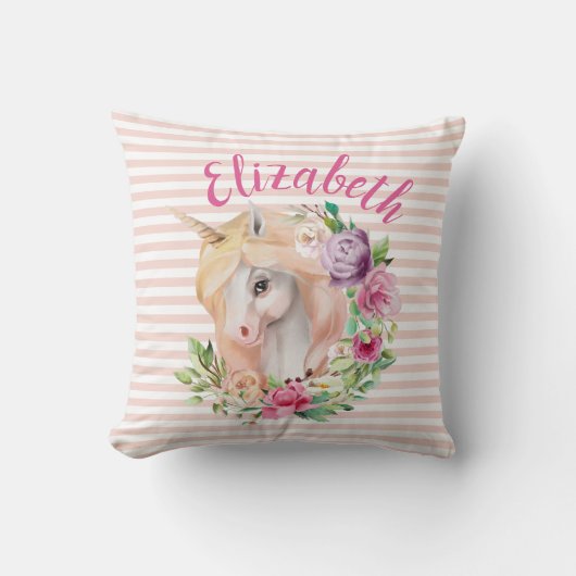 魔法のユニコーンフローラ枕 クッション (正面)