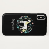 魔法のユニコーンブラックパーソナライズされた Case-Mate iPhoneケース (裏面(横))